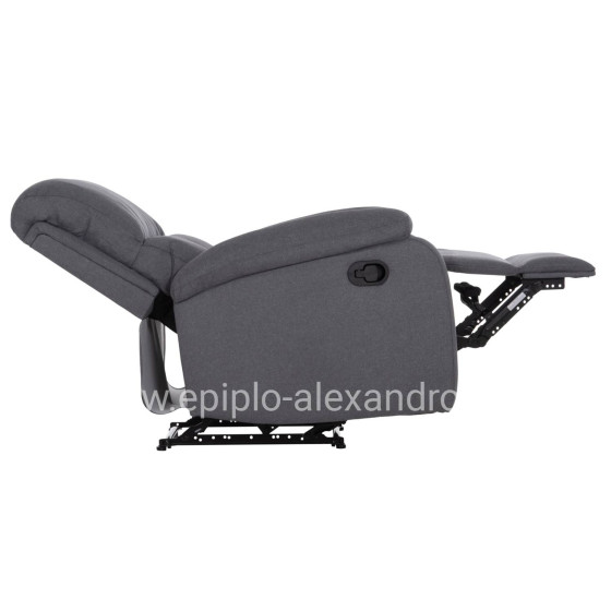 ΠΟΛΥΘΡΟΝΑ RELAX DIONI HM3296.01 ΓΚΡΙ ΥΦΑΣΜΑ 85x90x100Υεκ.