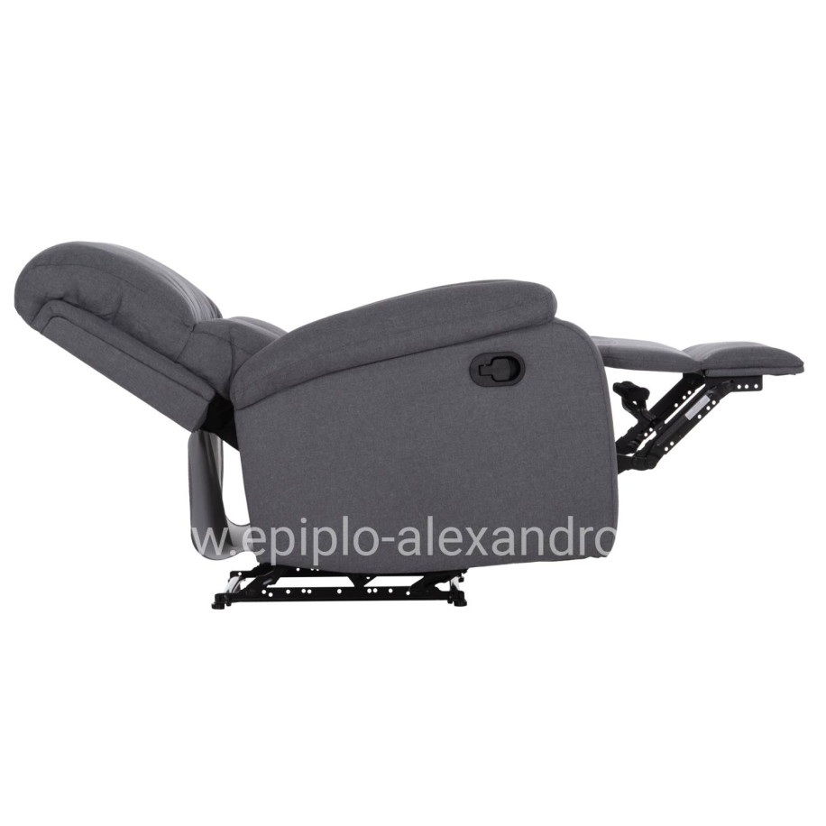 ΠΟΛΥΘΡΟΝΑ RELAX DIONI HM3296.01 ΓΚΡΙ ΥΦΑΣΜΑ 85x90x100Υεκ.