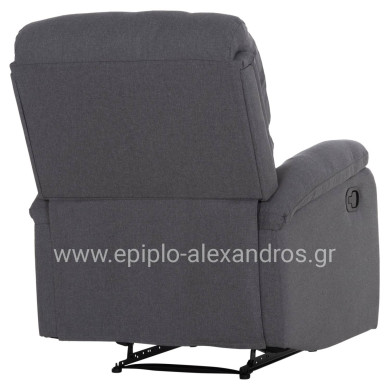ΠΟΛΥΘΡΟΝΑ RELAX DIONI HM3296.01 ΓΚΡΙ ΥΦΑΣΜΑ 85x90x100Υεκ.