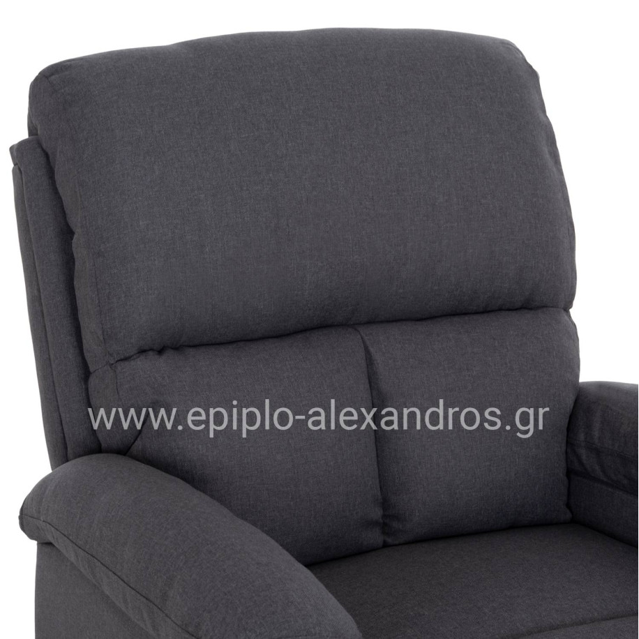 ARMCHAIR RELAX DIONI HM3296.01 GREY FABRIC 85x90x100Hcm.