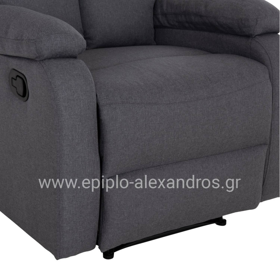 ΠΟΛΥΘΡΟΝΑ RELAX DIONI HM3296.01 ΓΚΡΙ ΥΦΑΣΜΑ 85x90x100Υεκ.