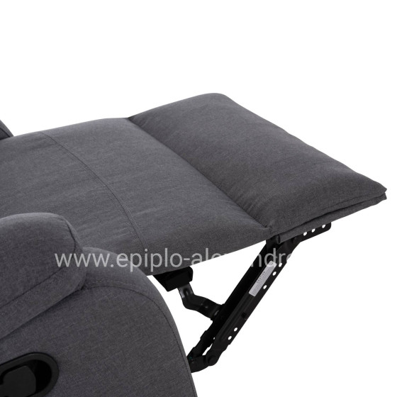 ΠΟΛΥΘΡΟΝΑ RELAX DIONI HM3296.01 ΓΚΡΙ ΥΦΑΣΜΑ 85x90x100Υεκ.