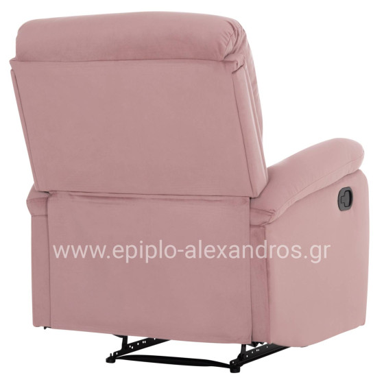 ΠΟΛΥΘΡΟΝΑ RELAX DIONI HM3296.02 ΡΟΖ ΒΕΛΟΥΔΟ 85x90x100Υεκ.