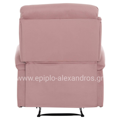 ΠΟΛΥΘΡΟΝΑ RELAX DIONI HM3296.02 ΡΟΖ ΒΕΛΟΥΔΟ 85x90x100Υεκ.