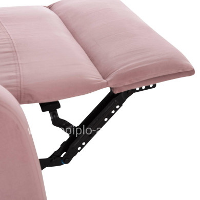 ΠΟΛΥΘΡΟΝΑ RELAX DIONI HM3296.02 ΡΟΖ ΒΕΛΟΥΔΟ 85x90x100Υεκ.