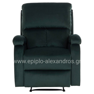 ΠΟΛΥΘΡΟΝΑ RELAX DIONI HM3296.05 ΠΡΑΣΙΝΟ ΒΕΛΟΥΔΟ 85x90x100Υεκ.