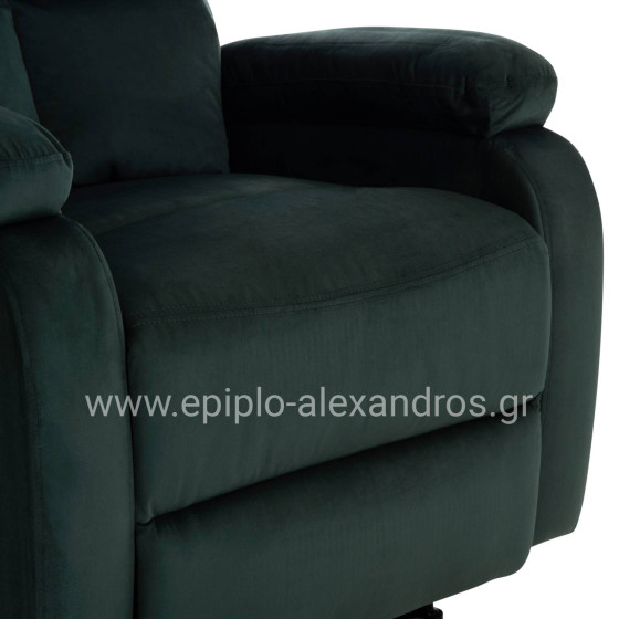 ΠΟΛΥΘΡΟΝΑ RELAX DIONI HM3296.05 ΠΡΑΣΙΝΟ ΒΕΛΟΥΔΟ 85x90x100Υεκ.