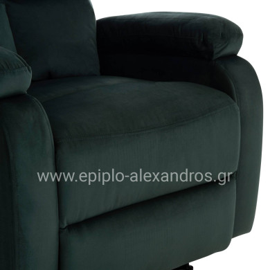ΠΟΛΥΘΡΟΝΑ RELAX DIONI HM3296.05 ΠΡΑΣΙΝΟ ΒΕΛΟΥΔΟ 85x90x100Υεκ.
