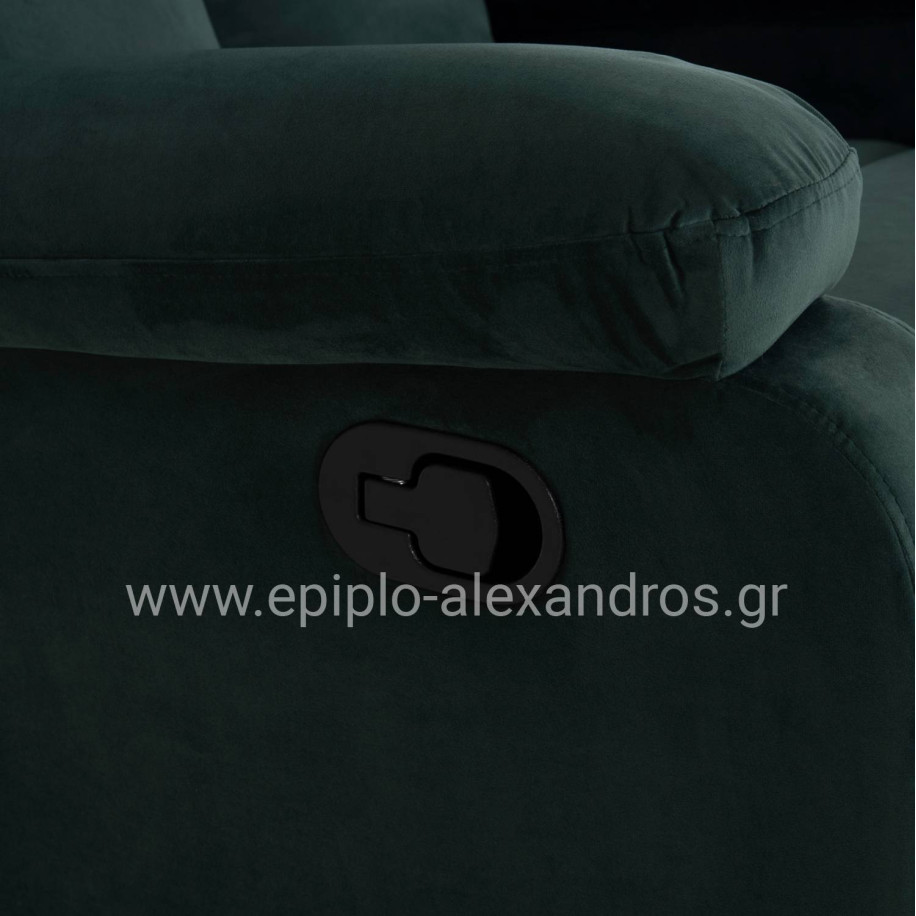 ARMCHAIR RELAX DIONI HM3296.05 GREEN VELVET 85x90x100Hcm.
