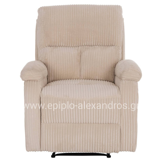 ΠΟΛΥΘΡΟΝΑ RELAX DIONI HM3296.12 ΜΠΕΖ ΡΙΓΕ ΥΦΑΣΜΑ 85x90x100Υεκ.