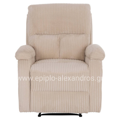 ΠΟΛΥΘΡΟΝΑ RELAX DIONI HM3296.12 ΜΠΕΖ ΡΙΓΕ ΥΦΑΣΜΑ 85x90x100Υεκ.