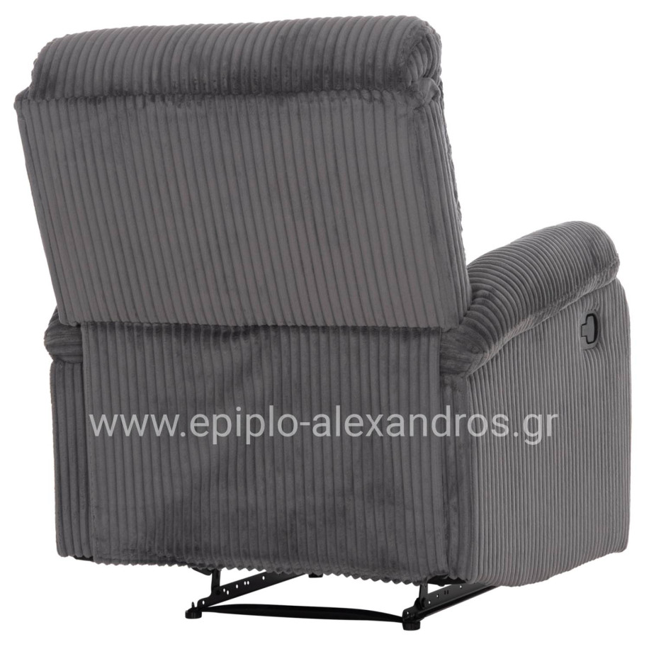 ΠΟΛΥΘΡΟΝΑ RELAX DIONI HM3296.11 ΓΚΡΙ ΡΙΓΕ ΥΦΑΣΜΑ 85x90x100Υεκ.