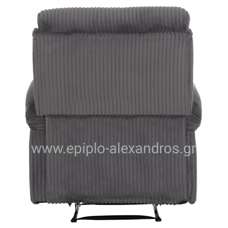 ΠΟΛΥΘΡΟΝΑ RELAX DIONI HM3296.11 ΓΚΡΙ ΡΙΓΕ ΥΦΑΣΜΑ 85x90x100Υεκ.