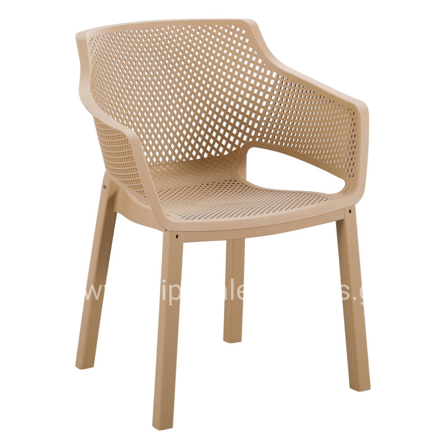 ΠΟΛΥΘΡΟΝΑ ΠΟΛΥΠΡΟΠΥΛΕΝΙΟΥ PEGGY HM6368.03 CAPPUCCINO 60x55x79Υεκ