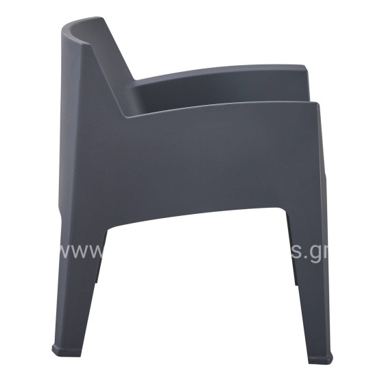 ΠΟΛΥΘΡΟΝΑ ΠΟΛΥΠΡΟΠΥΛΕΝΙΟΥ LOUNGE SLEEK HM6365.10 ΓΚΡΙ 62x68x73Υεκ.