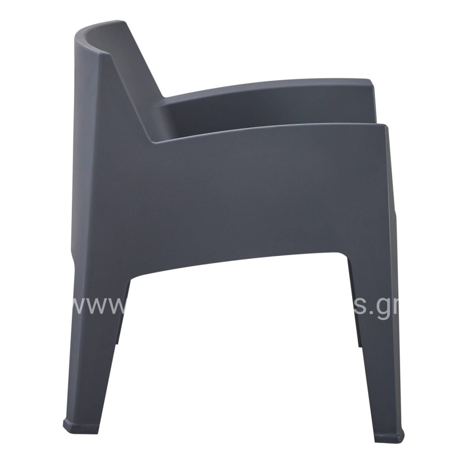 ΠΟΛΥΘΡΟΝΑ ΠΟΛΥΠΡΟΠΥΛΕΝΙΟΥ LOUNGE SLEEK HM6365.10 ΓΚΡΙ 62x68x73Υεκ.