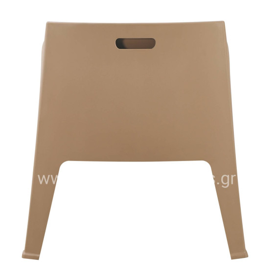 POLYPROPYLENE LOUNGE ARMCHAIR SLEEK HM6365.03 CAPPUCCINO 62x68x73Hcm.