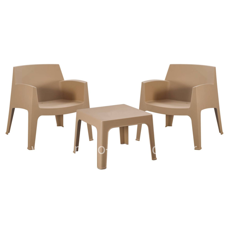ΣΕΤ LOUNGE 3ΤΜΧ SLEEK HM21274.03 ΚΑΠΟΥΤΣΙΝΟ ΠΟΛΥΠΡΟΠΥΛΕΝΙΟ