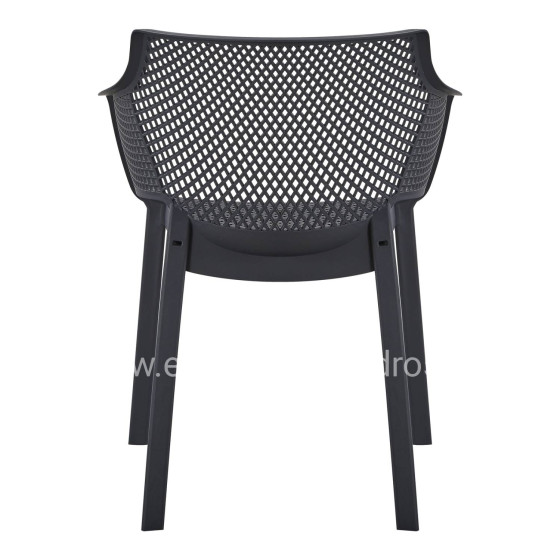 ΠΟΛΥΘΡΟΝΑ ΠΟΛΥΠΡΟΠΥΛΕΝΙΟΥ PEGGY HM6368.02 ΜΑΥΡΟ 60x55x79Υεκ