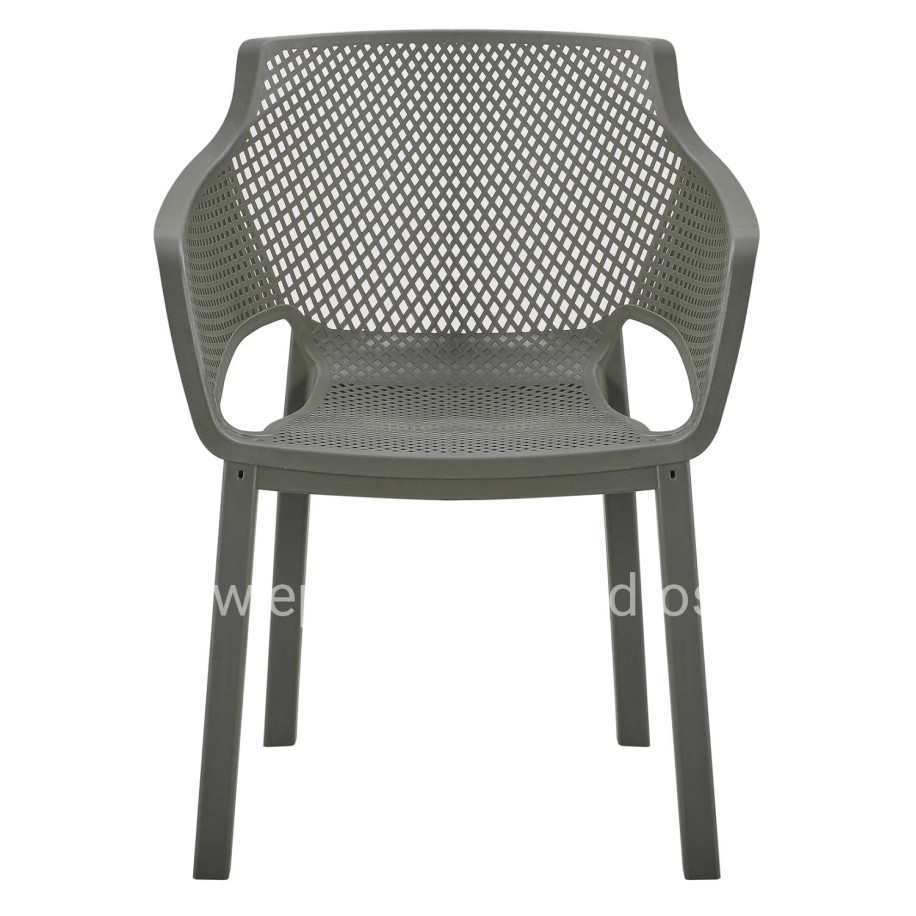 POLYPROPYLENE DINING ARMCHAIR PEGGY HM6368.05 DARK OLIVE GREEN 60x55x79Hcm.