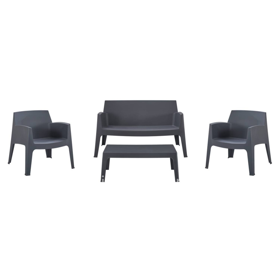 ΣΕΤ LOUNGE 4ΤΜΧ SLEEK HM21275.10 ΓΚΡΙ ΠΟΛΥΠΡΟΠΥΛΕΝΙΟ