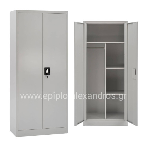 CLOSET 2-LEAF METAL HRONDA HM5749.21 WITH DIVIDER & KEYLOCK 70x40x170Hcm.