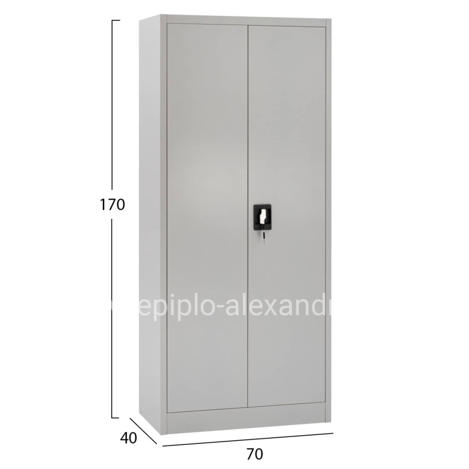 CLOSET 2-LEAF METAL HRONDA HM5749.21 WITH DIVIDER & KEYLOCK 70x40x170Hcm.