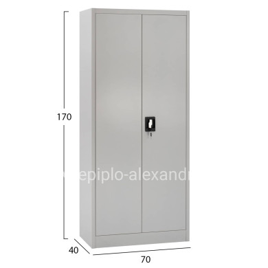 CLOSET 2-LEAF METAL HRONDA HM5749.21 WITH DIVIDER & KEYLOCK 70x40x170Hcm.