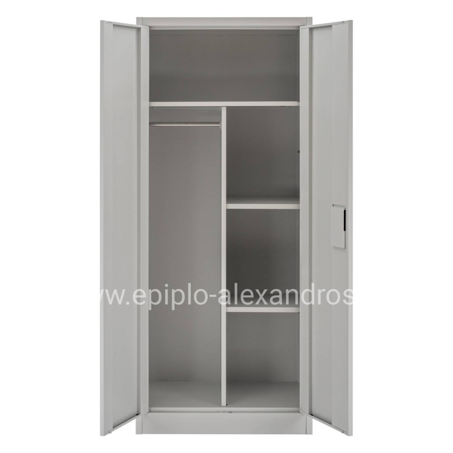 ΝΤΟΥΛΑΠΑ 2ΦΥΛΛΗ ΜΕΤΑΛΛΙΚΗ HRONDA HM5749.21 ME ΧΩΡΙΣΜΑ & ΚΛΕΙΔΑΡΙΑ 70x40x170Υεκ.