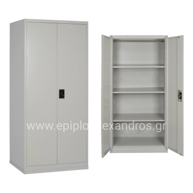 ΝΤΟΥΛΑΠΑ 2ΦΥΛΛΗ ΜΕΤΑΛΛΙΚΗ HRONDA HM5748.21 ME 3 ΡΑΦΙΑ & ΚΛΕΙΔΑΡΙΑ 70x40x170Υεκ.