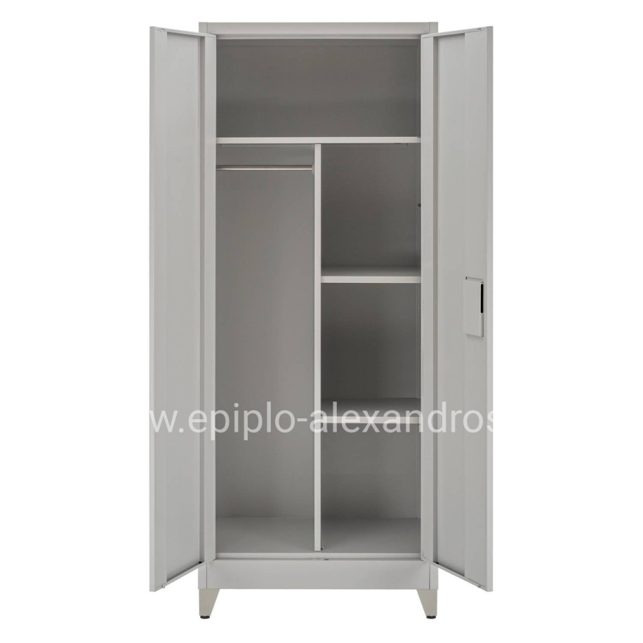 ΝΤΟΥΛΑΠΑ 2ΦΥΛΛΗ ΜΕΤΑΛΛΙΚΗ HRONDA HM21293.01 ΧΩΡΙΣΜΑ-ΚΛΕΙΔΑΡΙΑ & ΠΟΔΙΑ 70x40x180Υεκ.