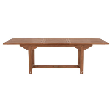 DINING TABLE EXTENDABLE CRANDER HM6376 TEAK WOOD IN NATURAL COLOR 180-240x100x76Hcm.