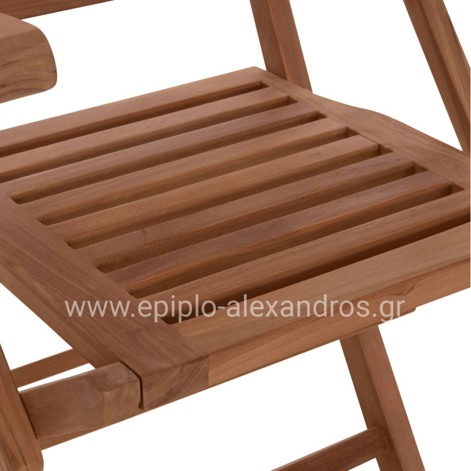 DINING CHAIR FOLDABLE CRANDER HM6377 TEAK WOOD 53x63x90Hcm.
