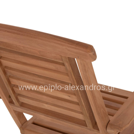 ΠΟΛΥΘΡΟΝΑ ΤΡΑΠΕΖΑΡΙΑΣ ΠΤΥΣΣΟΜΕΝΗ CRANDER HM6377 ΞΥΛΟ TEAK 53x63x90Υεκ.