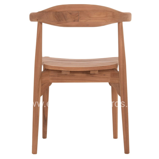 ΚΑΡΕΚΛΑ ΤΡΑΠΕΖΑΡΙΑΣ ΕΞ.ΧΩΡΟΥ DONNY HM6378 ΞΥΛΟ TEAK 52x54x74Υεκ.