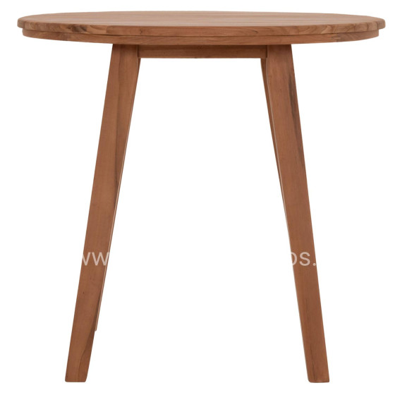 DINING TABLE ROUND DANTE HM6379 TEAK WOOD Φ80x75Hcm.