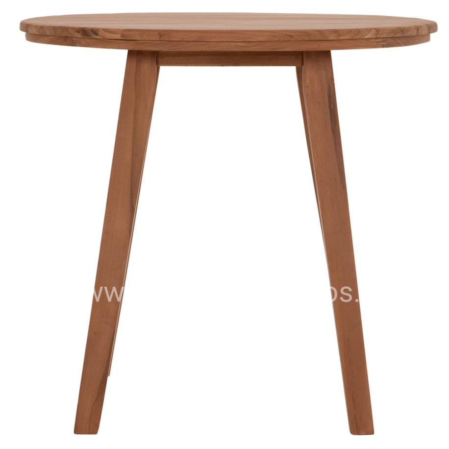 DINING TABLE ROUND DANTE HM6379 TEAK WOOD Φ80x75Hcm.
