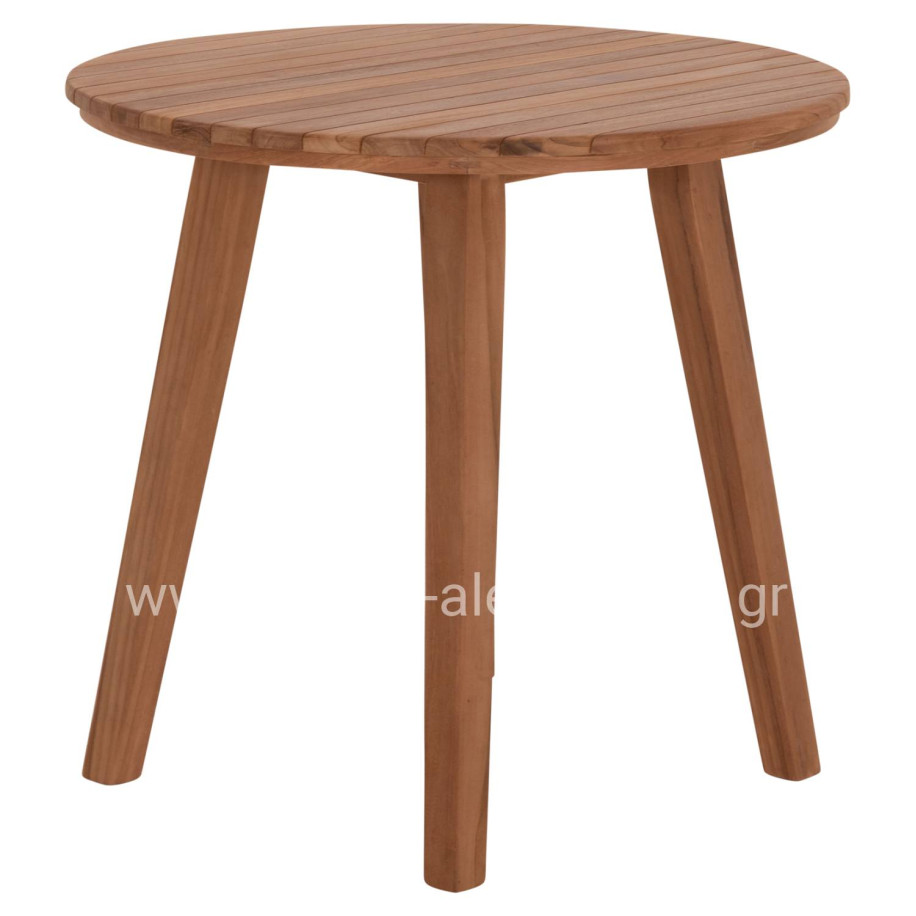 DINING TABLE ROUND DANTE HM6379 TEAK WOOD Φ80x75Hcm.