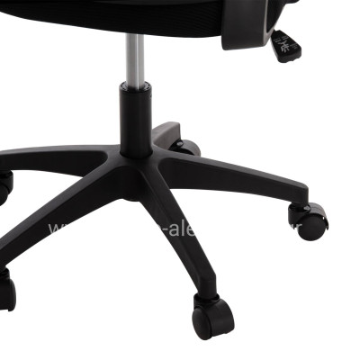 OFFICE CHAIR BLAZER HM1205.01 BLACK MESH FABRIC--BLACK ARMS 60x58x110-130Hcm.