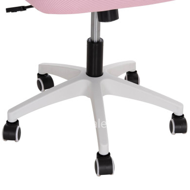 OFFICE CHAIR BLAZER HM1205.04 PINK MESH FABRIC--WHITE ARMS 60x58x110-130Hcm.