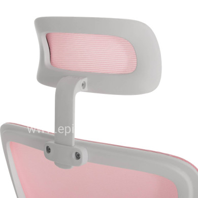 OFFICE CHAIR BLAZER HM1205.04 PINK MESH FABRIC--WHITE ARMS 60x58x110-130Hcm.