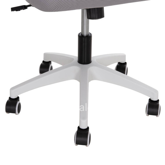 OFFICE CHAIR BLAZER HM1205.02 GREY MESH FABRIC--WHITE ARMS 60x58x110-130Hcm.