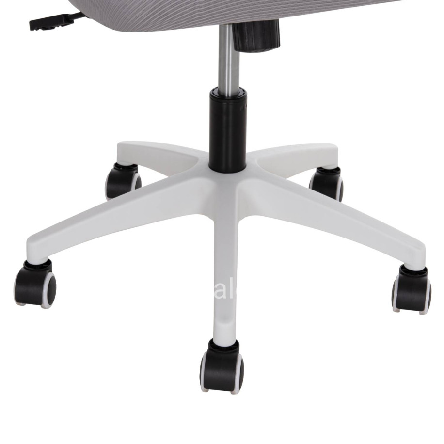 OFFICE CHAIR BLAZER HM1205.02 GREY MESH FABRIC--WHITE ARMS 60x58x110-130Hcm.