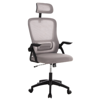 OFFICE CHAIR BLAZER HM1205.05 GREY MESH FABRIC--BLACK FRAME 60x58x110-130Hcm.