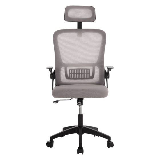 OFFICE CHAIR BLAZER HM1205.05 GREY MESH FABRIC--BLACK FRAME 60x58x110-130Hcm.