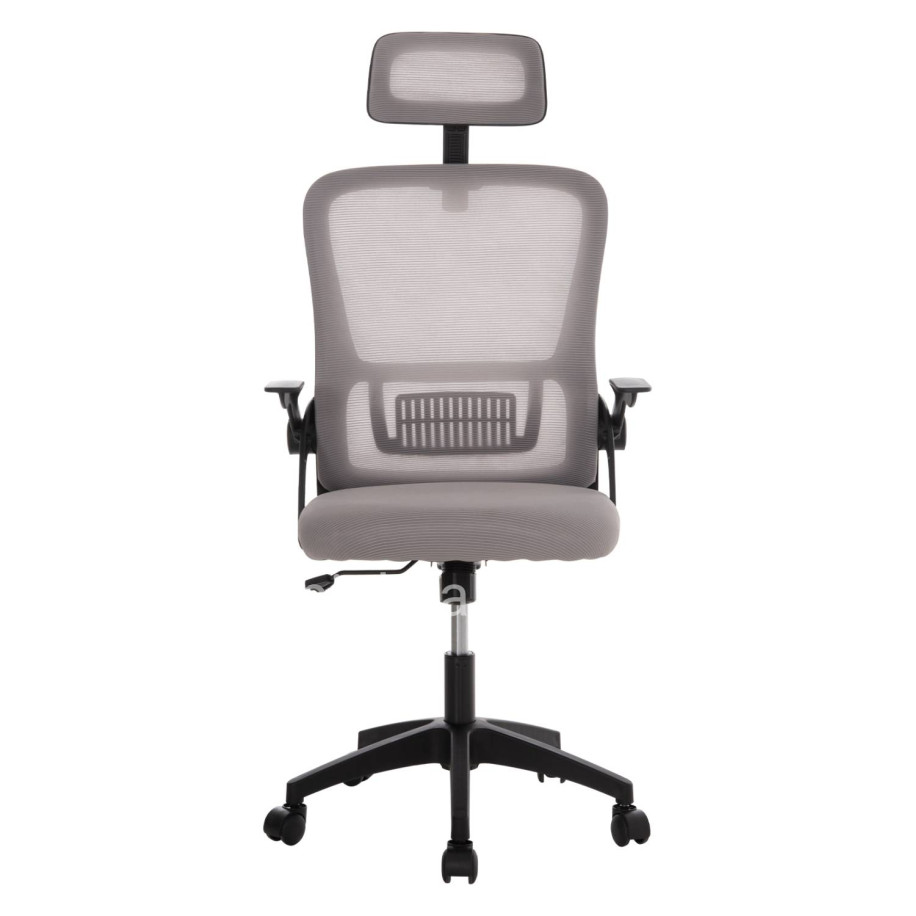 OFFICE CHAIR BLAZER HM1205.05 GREY MESH FABRIC--BLACK FRAME 60x58x110-130Hcm.