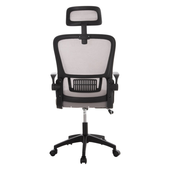 OFFICE CHAIR BLAZER HM1205.05 GREY MESH FABRIC--BLACK FRAME 60x58x110-130Hcm.