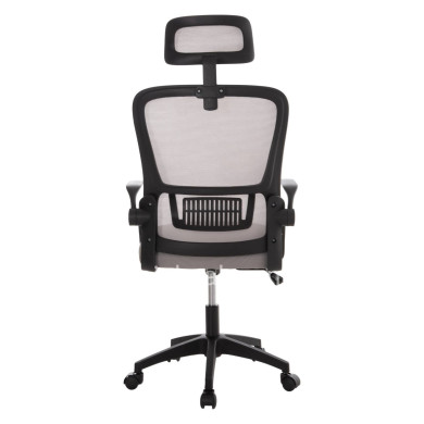 OFFICE CHAIR BLAZER HM1205.05 GREY MESH FABRIC--BLACK FRAME 60x58x110-130Hcm.