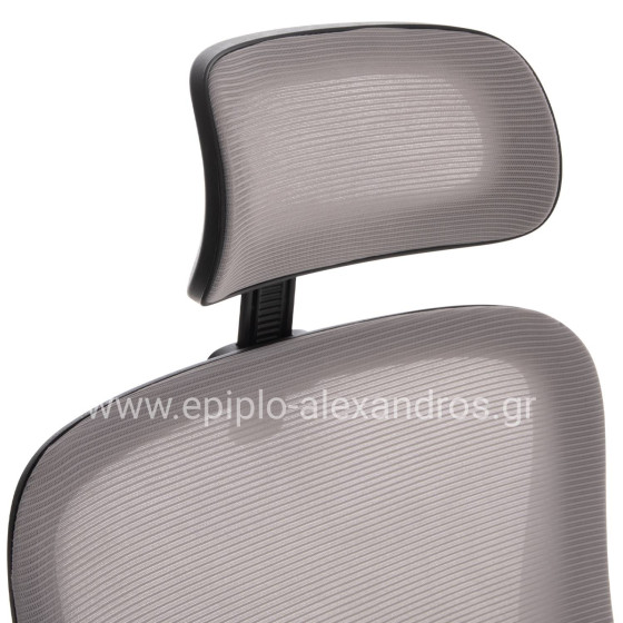 ΚΑΡΕΚΛΑ ΓΡΑΦΕΙΟΥ BLAZER HM1205.05 ΓΚΡΙ MESH-ΜΑΥΡΟΣ ΣΚΕΛΕΤΟΣ 60x58x110-130Υεκ.