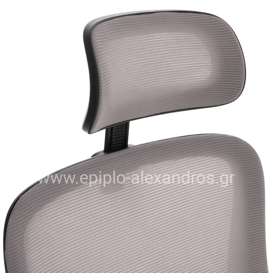 OFFICE CHAIR BLAZER HM1205.05 GREY MESH FABRIC--BLACK FRAME 60x58x110-130Hcm.